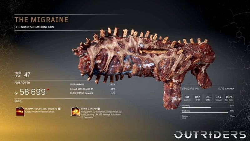 Outriders legendäre Waffen