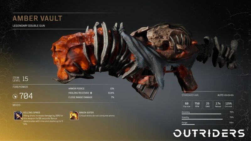 Outriders legendäre Waffen