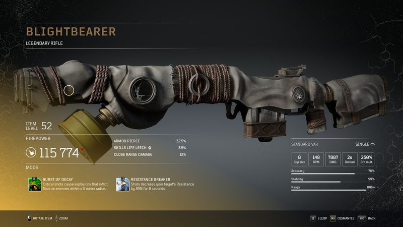 Outriders legendäre Waffen
