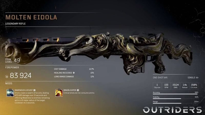 Outriders legendäre Waffen