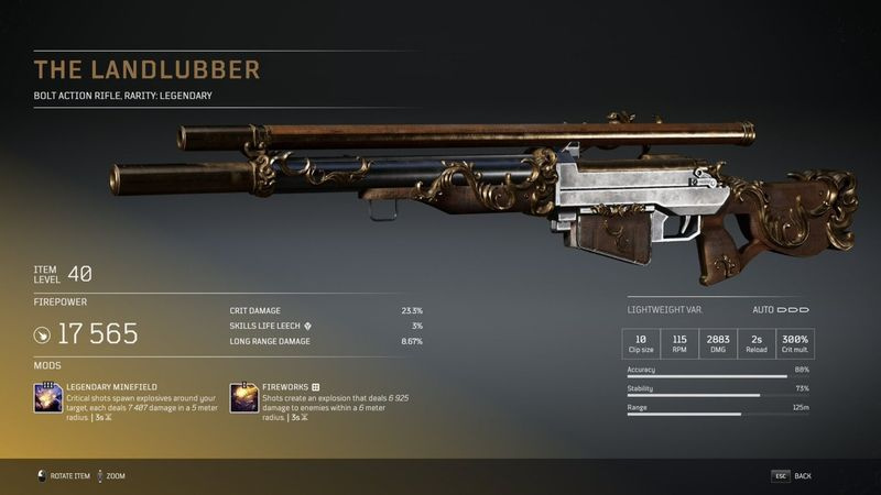Outriders legendäre Waffen