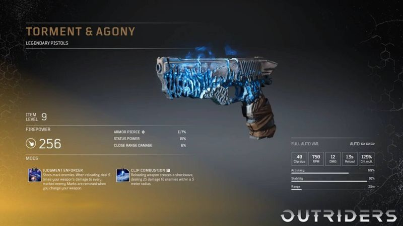 Outriders legendäre Waffen