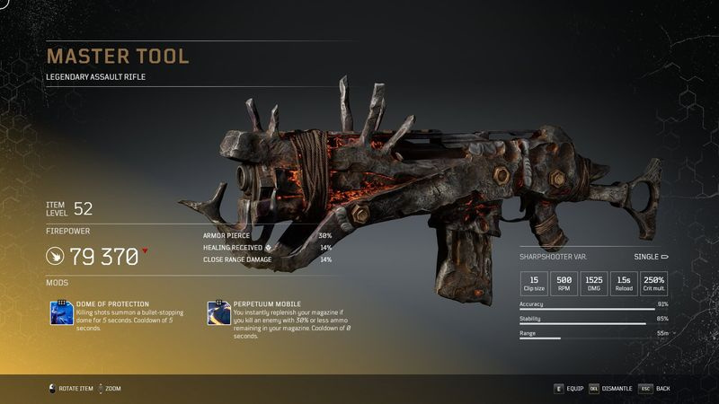 Outriders legendäre Waffen