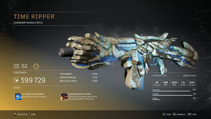 Outriders legendäre Waffen