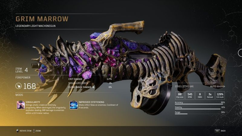 Outriders legendäre Waffen