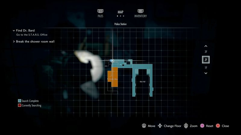 Resident Evil 3 duschrum skåp kod