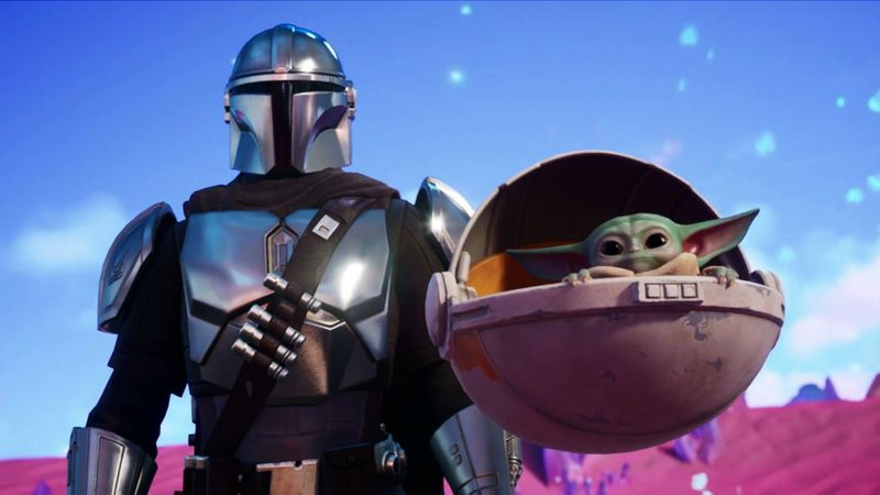 Fortnite Mandalorian och The Child