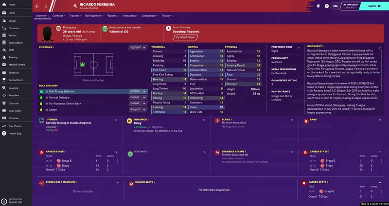 Football Manager 2020 fria agenter