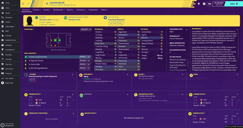 Football Manager 2020 fria agenter