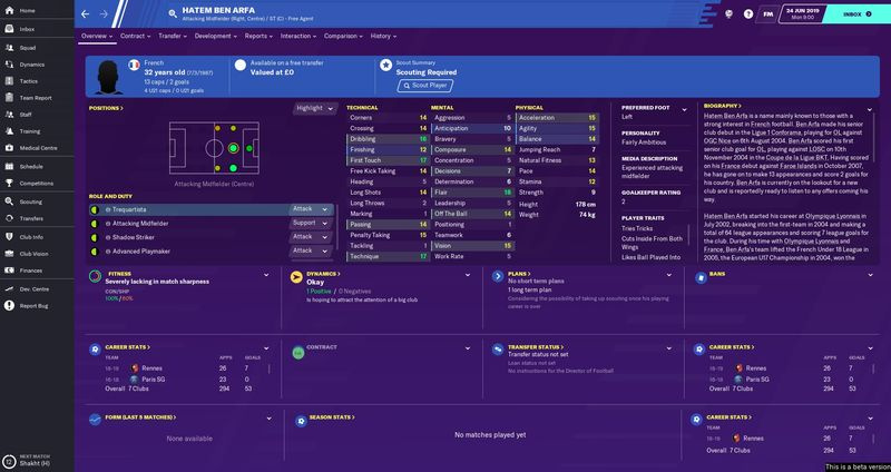 Football Manager 2020 fria agenter