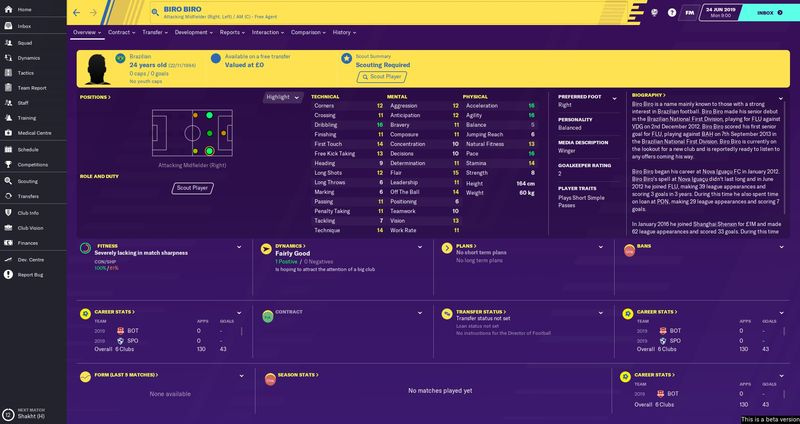 Football Manager 2020 fria agenter