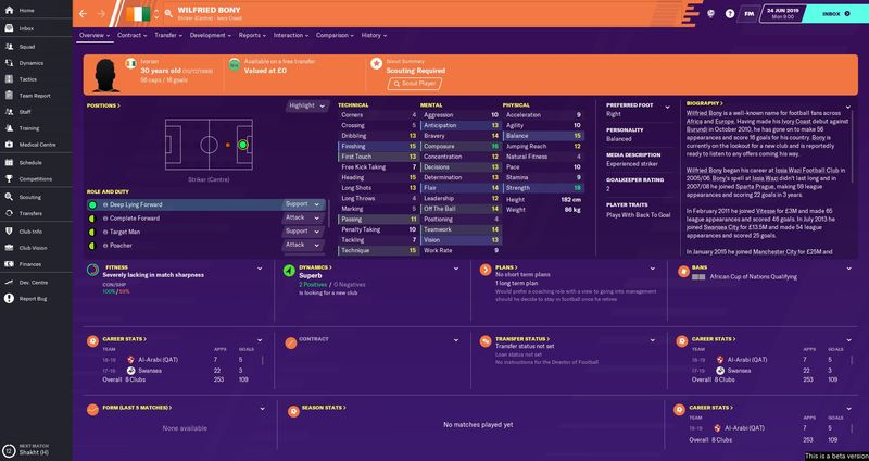 Football Manager 2020 fria agenter