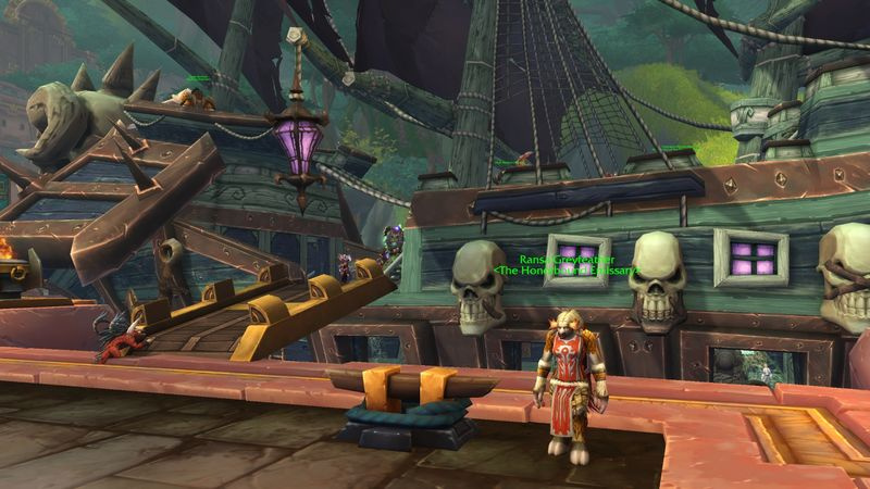 Gå så langt sydpå som du kan i Zuldazar for at finde Nathanos, der venter på et skib kaldet The Banshee