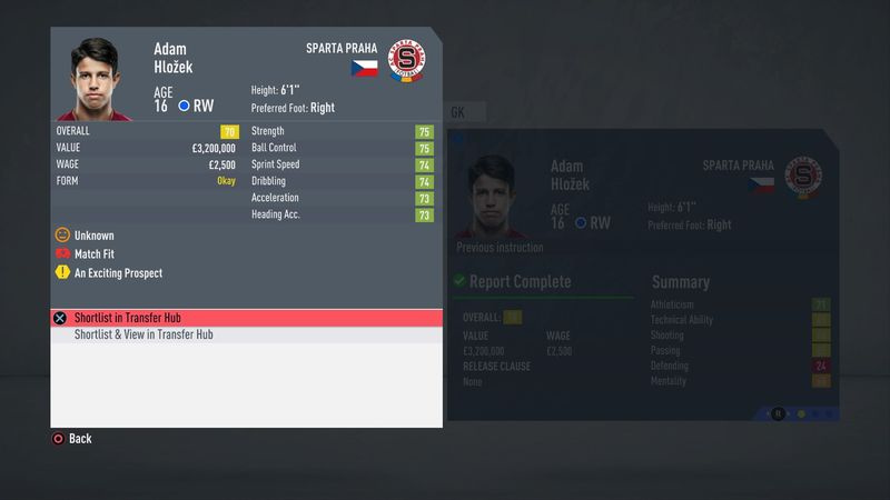 FIFA 20 beste jonge vleugelspelers: Adam Hlozek
