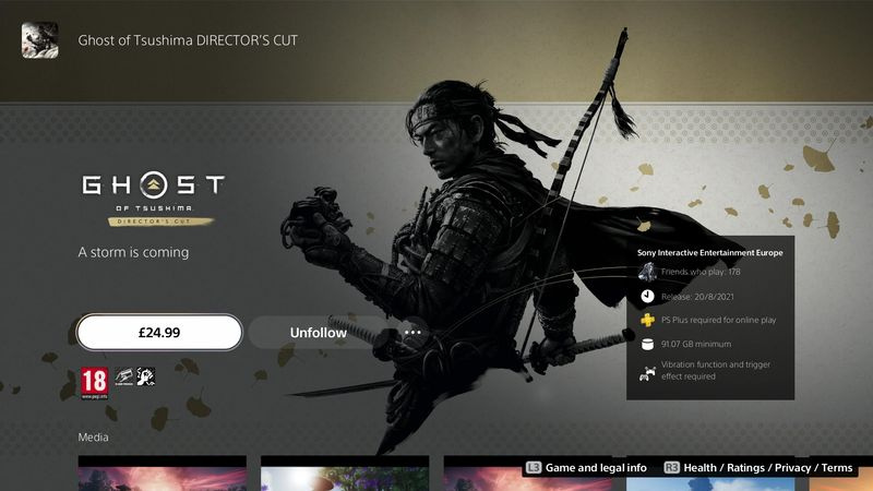 Hur man uppgraderar Ghost of Tsushima från PS4 till PS5