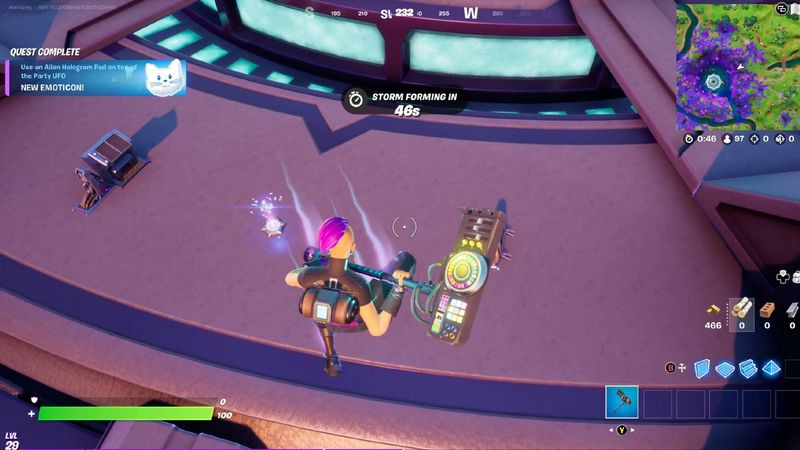 fortnite alien hologrammibile ufo