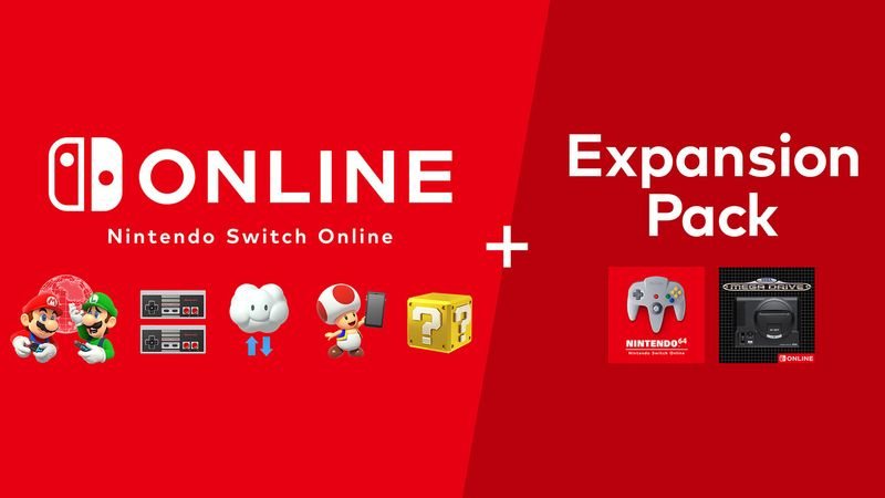 NIntendo Switch Online + Expansion Pack -tiedot
