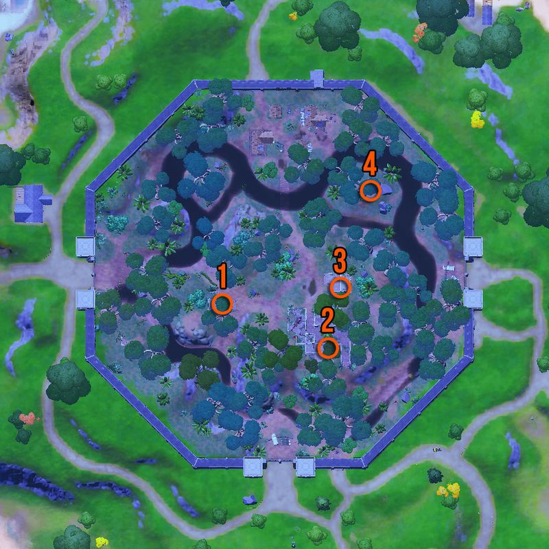 Manufatti Fortnite dalla mappa Stealthy Stronghold