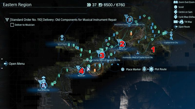 Death Stranding förbereder utrustning och uppgraderar den östra regionen