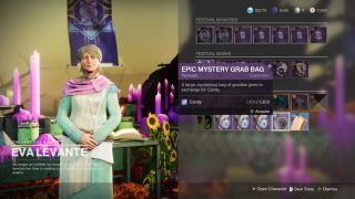 Destiny 2 festiwal zaginionego 2021 Evy Levante, tajemnicze torby do chwytania zapasów