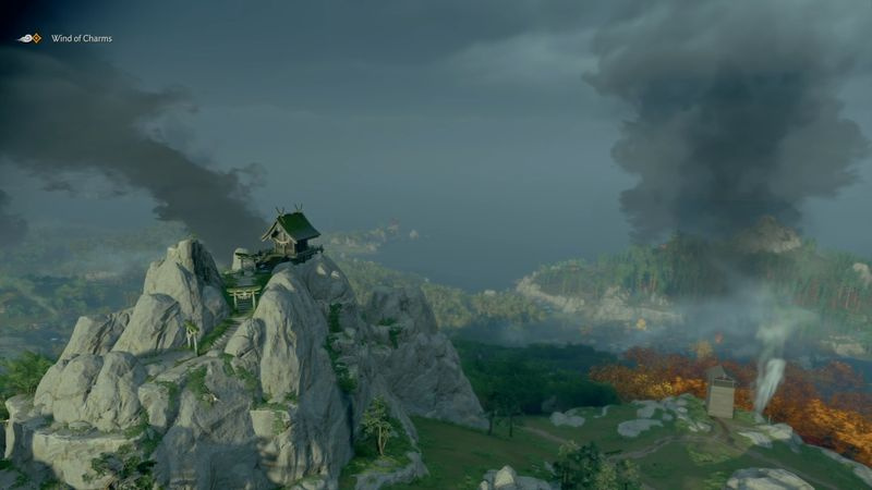 Ghost of Tsushima Shinto Shrines: Turtle Rock Shrine
