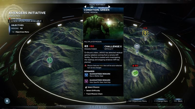 Avengers missionsliste: Pacific Northwest