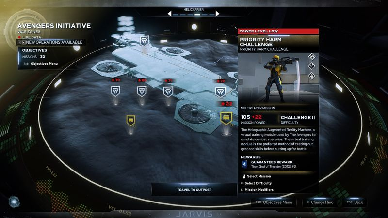 Avengers missionsliste: Helicarrier