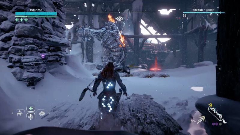 Horizon Zero Dawn: Frozen Wilds dyrefigurplaceringer