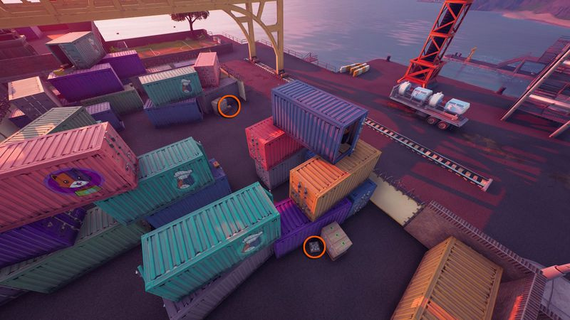 Fortnite-kissanruokapaikat Dirty Docksissa