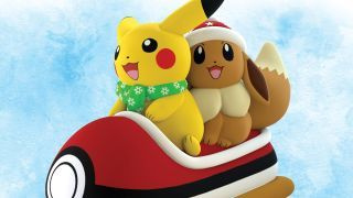 Pokemon Pikachu ja Eevee kelluvat