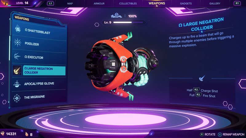Ratchet och Clank Rift Apart bästa vapen