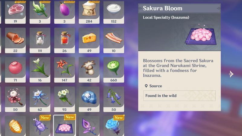 genshin impatto sakura fiorisce