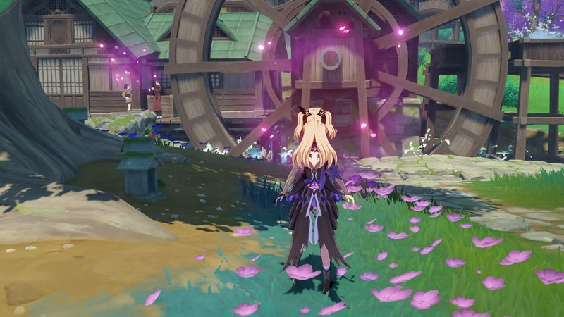 genshin impatto sakura fiorisce