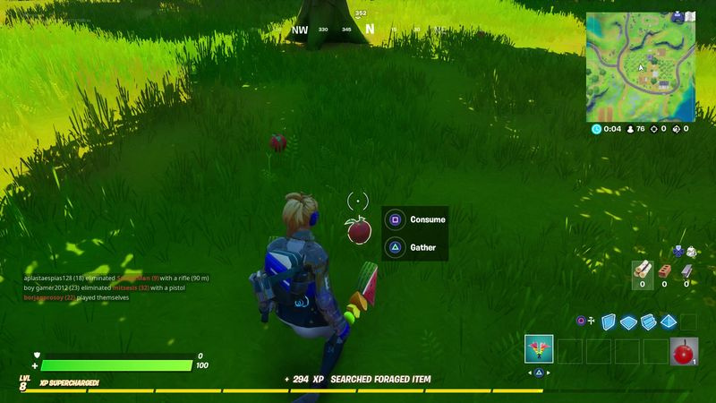 Fortnite æbler spiser eller samler