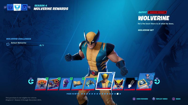 Sfide di Fortnite Wolverine