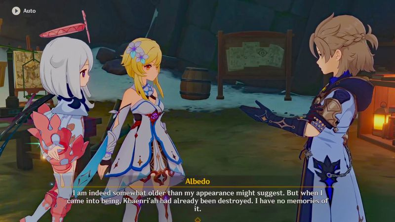 Genshin Impact Shadow temidden van sneeuwstormen