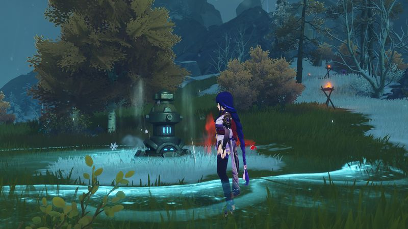 Genshin Impact Shadow temidden van sneeuwstormen
