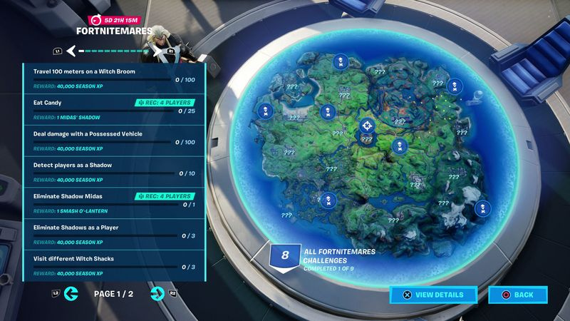 Fortnite Fortnitmares utmaningar 2020