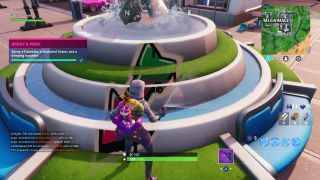 Var man kan spraya en fontän, en skrotkran och en varuautomat i Fortnite