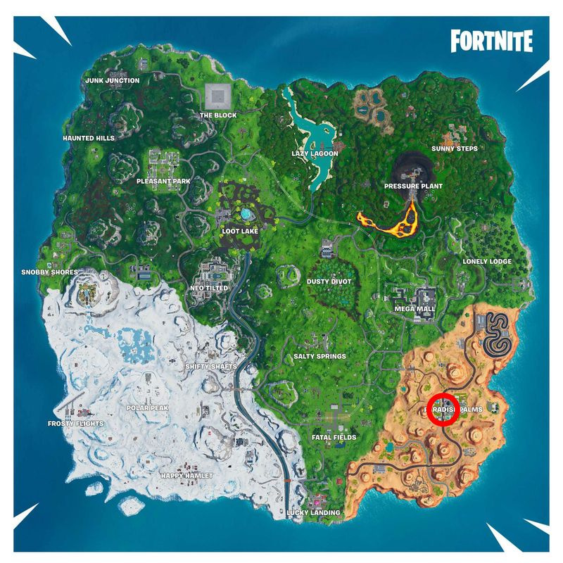 Fortnite Fortbyte 91 karta