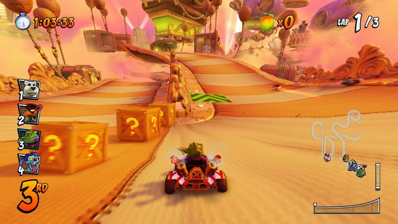Crash Team Racing -vinkkejä Käsijarrutuskulmat