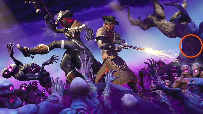 Fortnite Hunting Party Vecka 6 Skärm med dold banner