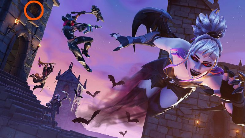 Fortnite Hunting Party Week 5 Skärm med dold Battle Star