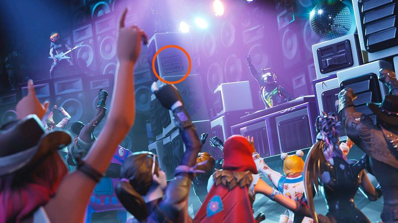 Fortnite Hunting Party Vecka 10 Skärm med dold banner