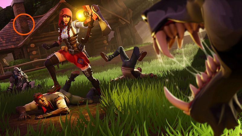 Fortnite Hunting Party Week 3 Skärm med dold Battle Star