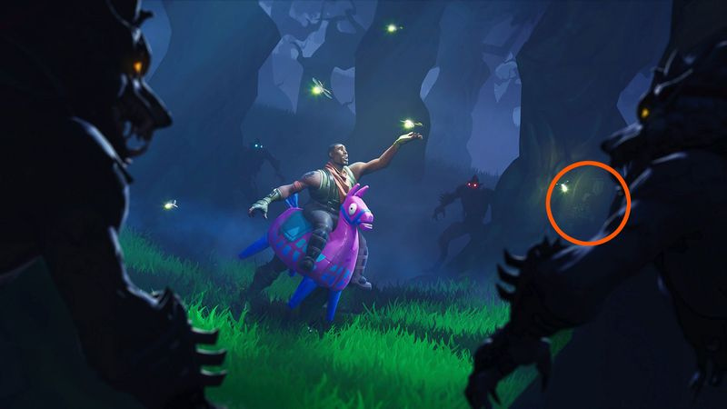 Fortnite Hunting Party Week 2 Skärm med dold banner