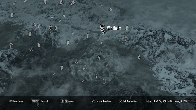 Mappa di Skyrim: Windhelm