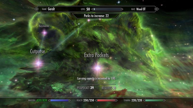 Vantaggi Skyrim: tasche extra