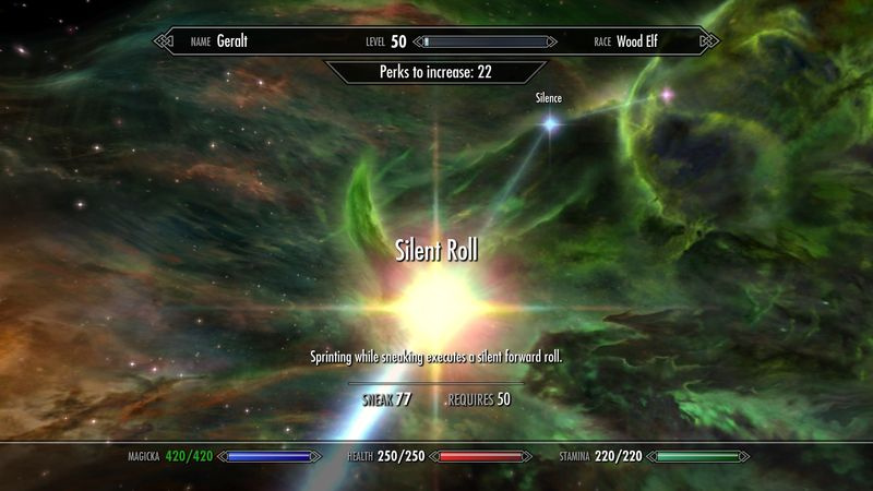 Vantaggi di Skyrim: Rullo silenzioso