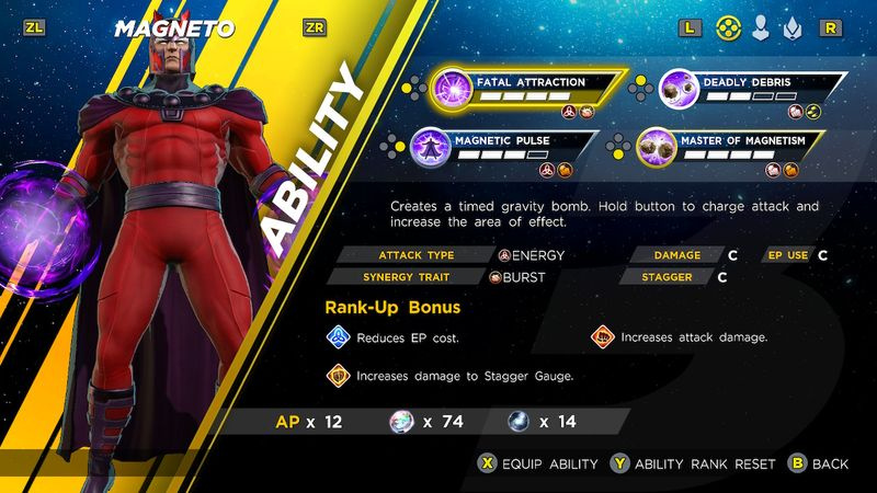 paras Marvel Ultimate Alliance 3 hahmoa Magneto